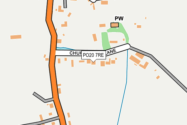 PO20 7RE map - OS OpenMap – Local (Ordnance Survey)