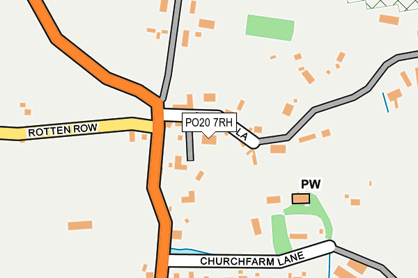 PO20 7RH map - OS OpenMap – Local (Ordnance Survey)