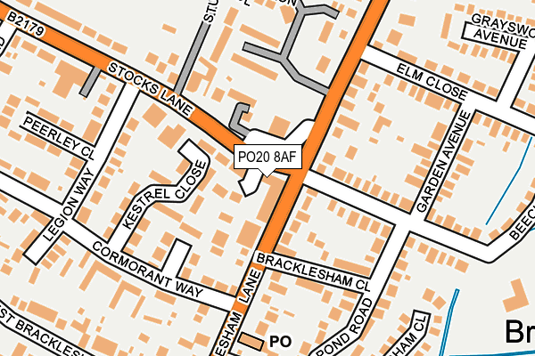 PO20 8AF map - OS OpenMap – Local (Ordnance Survey)