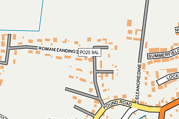 PO20 8AL map - OS OpenMap – Local (Ordnance Survey)