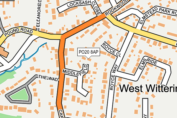 PO20 8AP map - OS OpenMap – Local (Ordnance Survey)