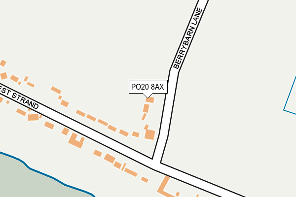 PO20 8AX map - OS OpenMap – Local (Ordnance Survey)