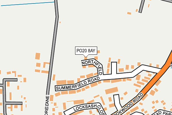 PO20 8AY map - OS OpenMap – Local (Ordnance Survey)