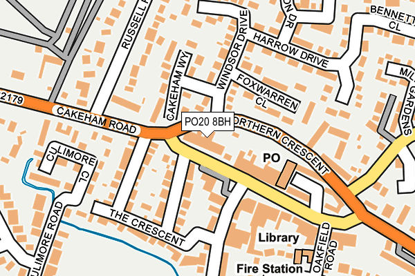 PO20 8BH map - OS OpenMap – Local (Ordnance Survey)