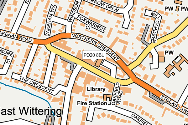 PO20 8BL map - OS OpenMap – Local (Ordnance Survey)