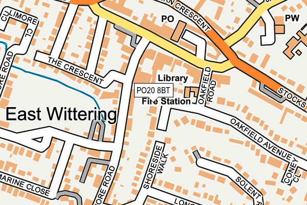 PO20 8BT map - OS OpenMap – Local (Ordnance Survey)