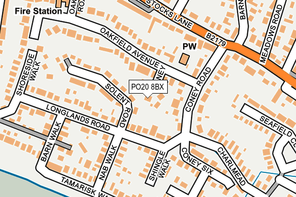 PO20 8BX map - OS OpenMap – Local (Ordnance Survey)