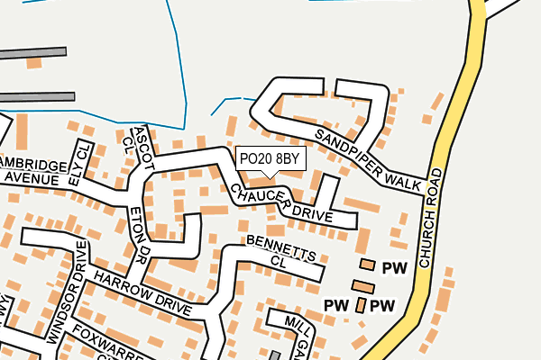 PO20 8BY map - OS OpenMap – Local (Ordnance Survey)