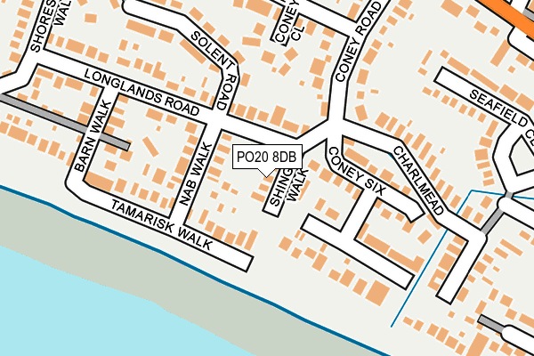 PO20 8DB map - OS OpenMap – Local (Ordnance Survey)