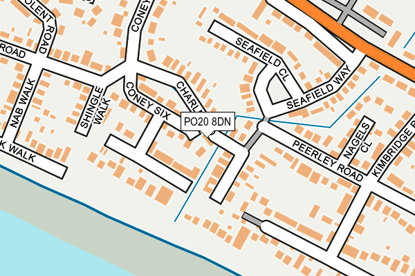 PO20 8DN map - OS OpenMap – Local (Ordnance Survey)