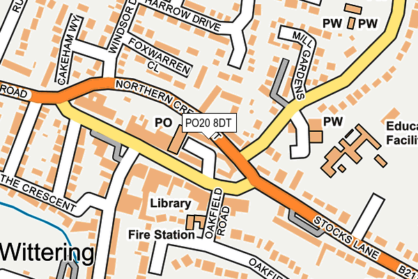 PO20 8DT map - OS OpenMap – Local (Ordnance Survey)