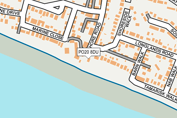 PO20 8DU map - OS OpenMap – Local (Ordnance Survey)