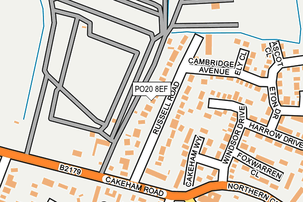 PO20 8EF map - OS OpenMap – Local (Ordnance Survey)