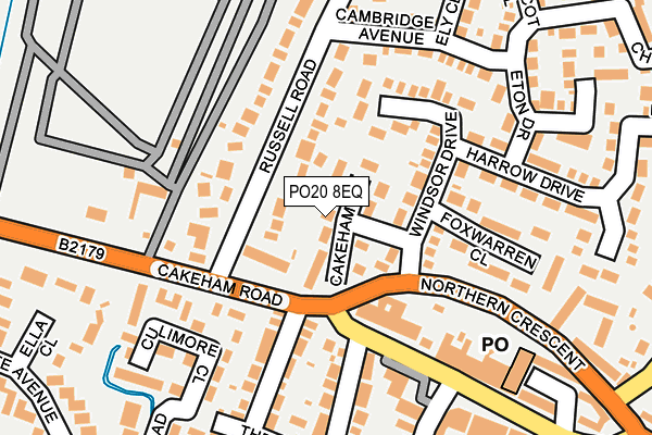 PO20 8EQ map - OS OpenMap – Local (Ordnance Survey)