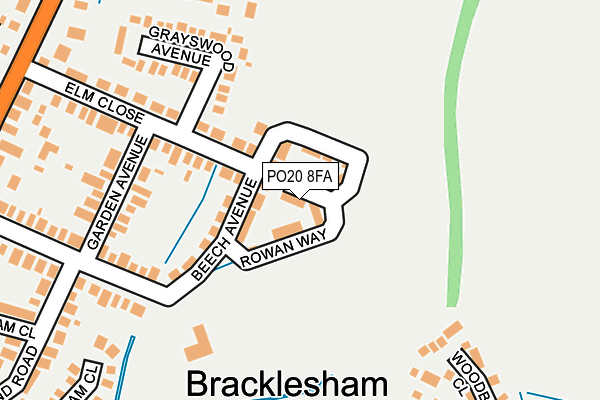 PO20 8FA map - OS OpenMap – Local (Ordnance Survey)