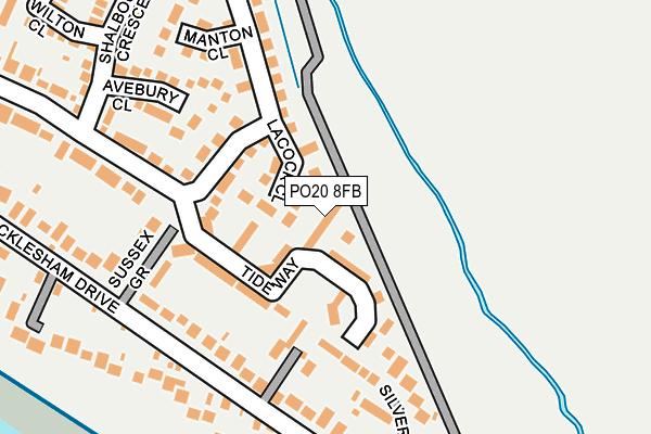 PO20 8FB map - OS OpenMap – Local (Ordnance Survey)