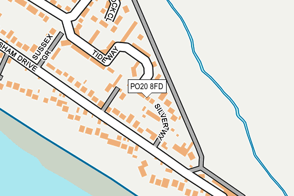PO20 8FD map - OS OpenMap – Local (Ordnance Survey)