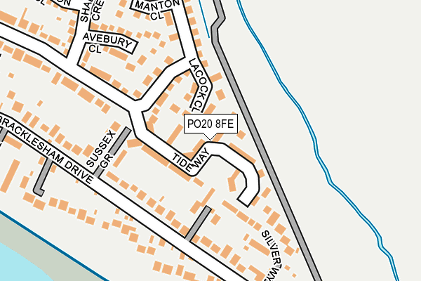 PO20 8FE map - OS OpenMap – Local (Ordnance Survey)