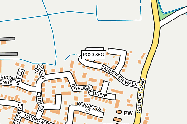 PO20 8FG map - OS OpenMap – Local (Ordnance Survey)