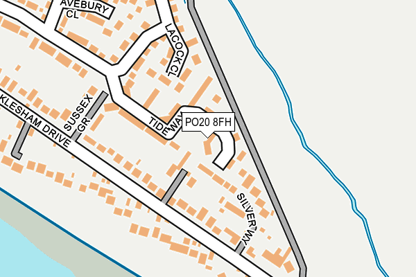 PO20 8FH map - OS OpenMap – Local (Ordnance Survey)