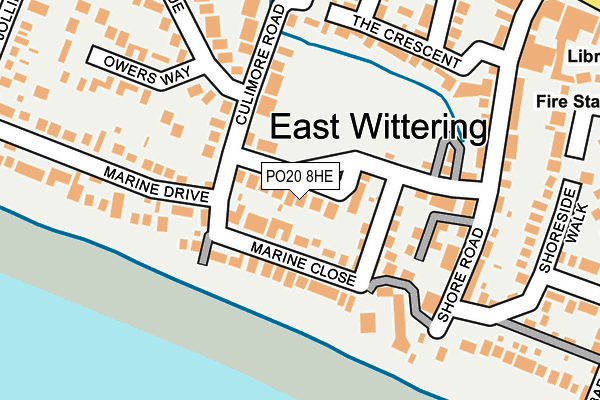 PO20 8HE map - OS OpenMap – Local (Ordnance Survey)