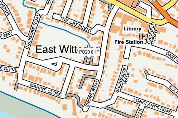 PO20 8HF map - OS OpenMap – Local (Ordnance Survey)