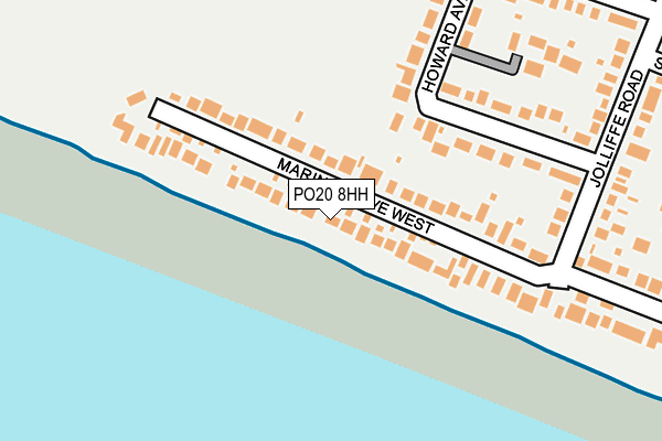 PO20 8HH map - OS OpenMap – Local (Ordnance Survey)