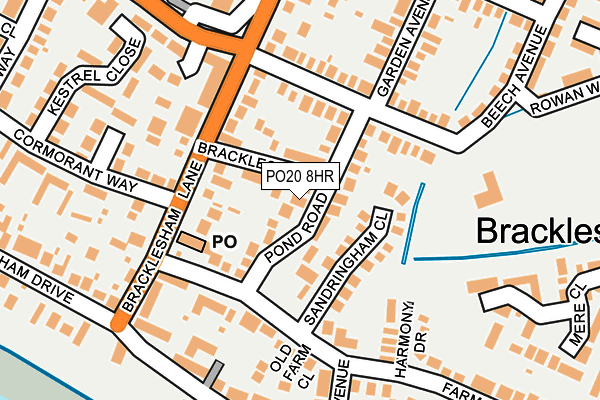 PO20 8HR map - OS OpenMap – Local (Ordnance Survey)