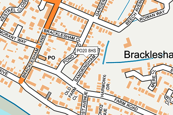 PO20 8HS map - OS OpenMap – Local (Ordnance Survey)