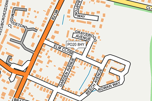 PO20 8HY map - OS OpenMap – Local (Ordnance Survey)