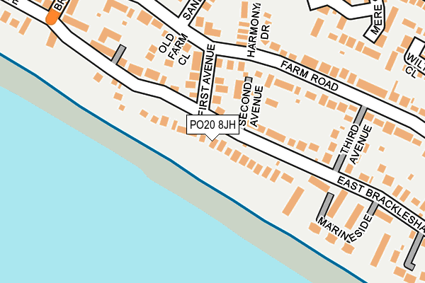 PO20 8JH map - OS OpenMap – Local (Ordnance Survey)