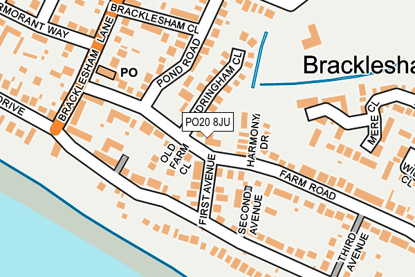 PO20 8JU map - OS OpenMap – Local (Ordnance Survey)