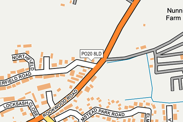 PO20 8LD map - OS OpenMap – Local (Ordnance Survey)