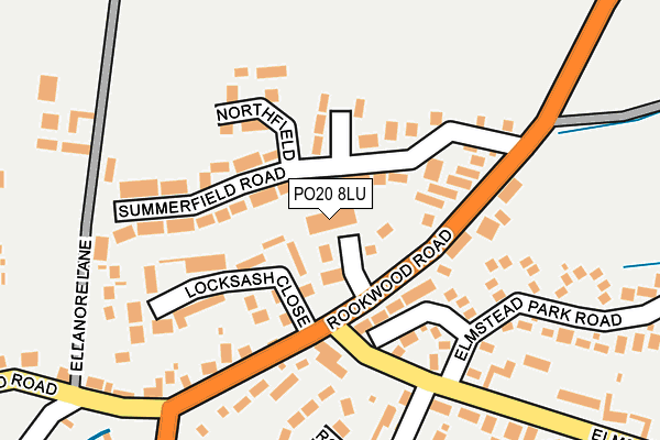 PO20 8LU map - OS OpenMap – Local (Ordnance Survey)