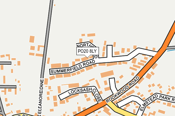 PO20 8LY map - OS OpenMap – Local (Ordnance Survey)