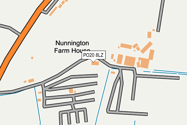 PO20 8LZ map - OS OpenMap – Local (Ordnance Survey)