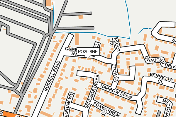 PO20 8NE map - OS OpenMap – Local (Ordnance Survey)