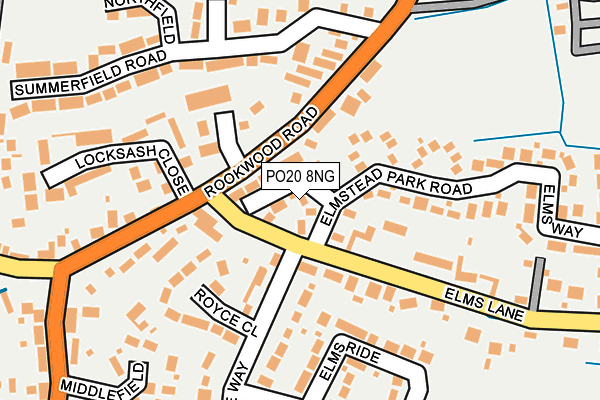 PO20 8NG map - OS OpenMap – Local (Ordnance Survey)