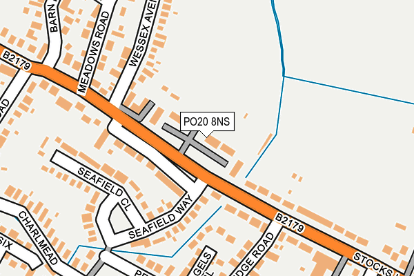 PO20 8NS map - OS OpenMap – Local (Ordnance Survey)