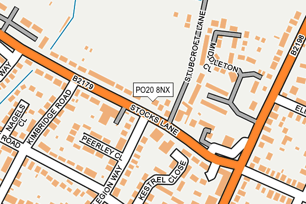 PO20 8NX map - OS OpenMap – Local (Ordnance Survey)