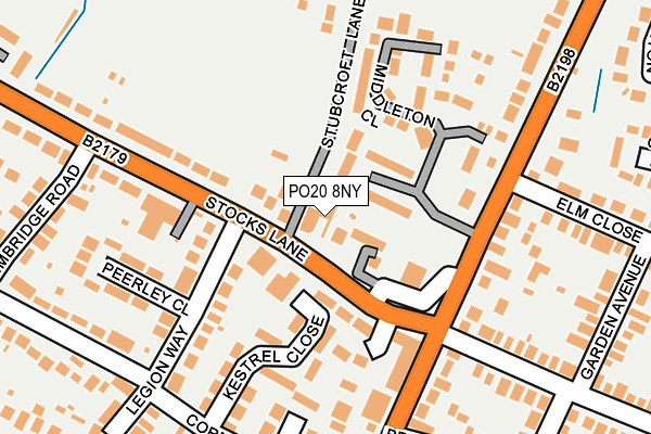 PO20 8NY map - OS OpenMap – Local (Ordnance Survey)