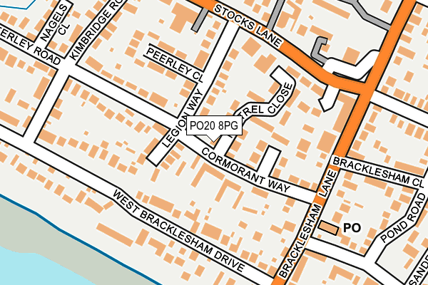 PO20 8PG map - OS OpenMap – Local (Ordnance Survey)