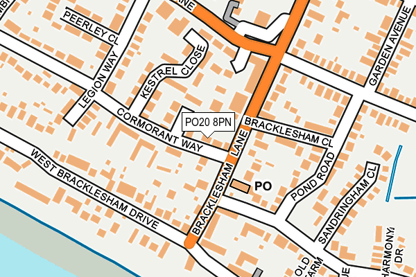 PO20 8PN map - OS OpenMap – Local (Ordnance Survey)