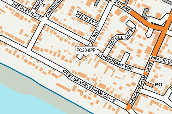 PO20 8PP map - OS OpenMap – Local (Ordnance Survey)