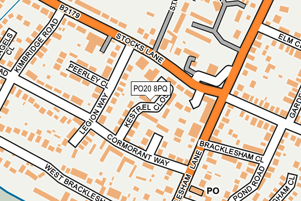 PO20 8PQ map - OS OpenMap – Local (Ordnance Survey)