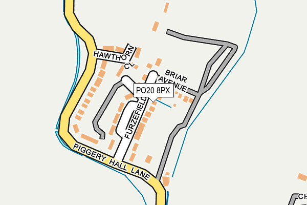 PO20 8PX map - OS OpenMap – Local (Ordnance Survey)