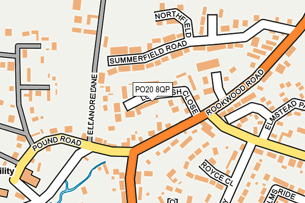 PO20 8QP map - OS OpenMap – Local (Ordnance Survey)