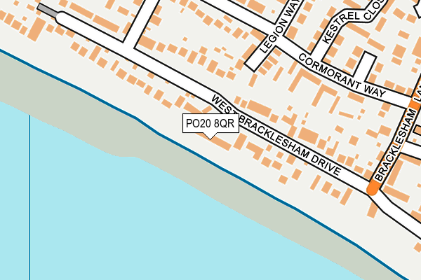 PO20 8QR map - OS OpenMap – Local (Ordnance Survey)