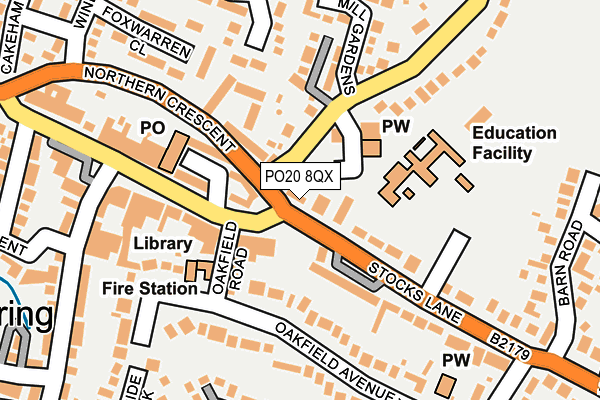PO20 8QX map - OS OpenMap – Local (Ordnance Survey)