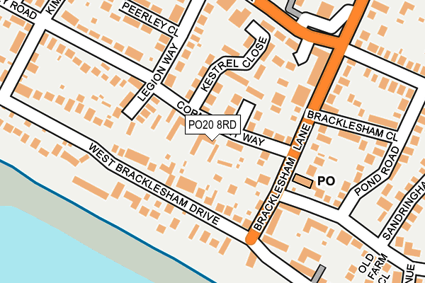 PO20 8RD map - OS OpenMap – Local (Ordnance Survey)